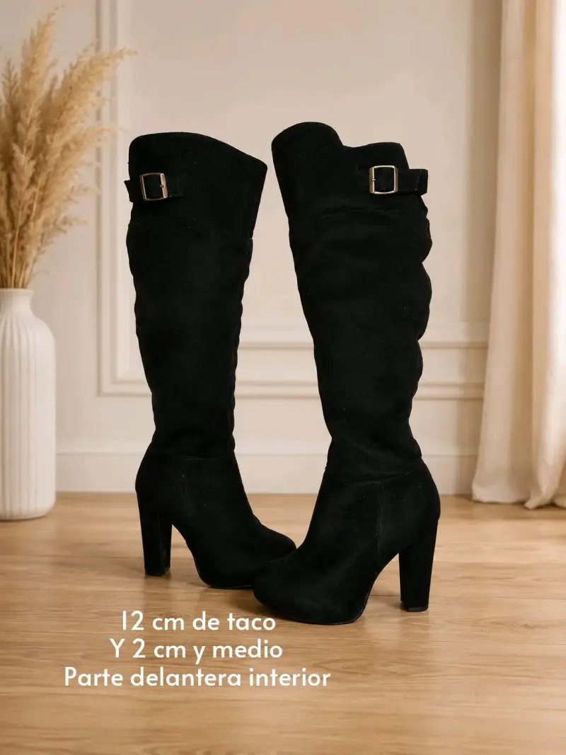 Botines de tacón azul - 5