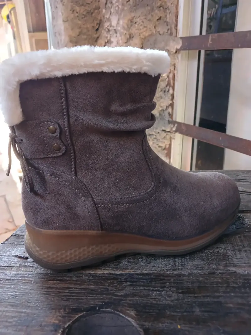 Botas de invierno marrones con forro - 1