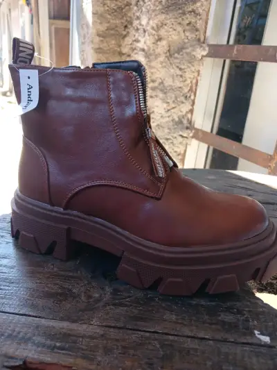 Botas de invierno marrones con forro - miniatura 4