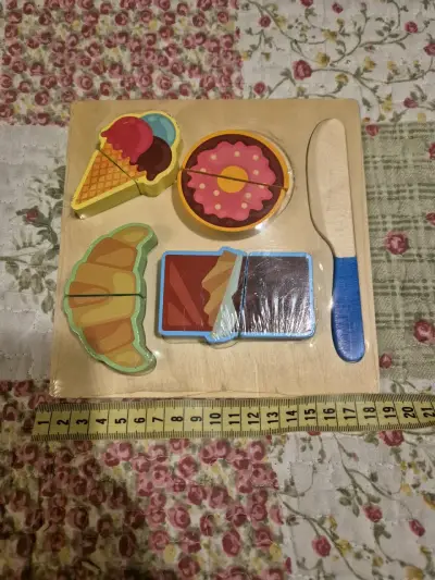 Set de alimentos de madera - miniatura 1
