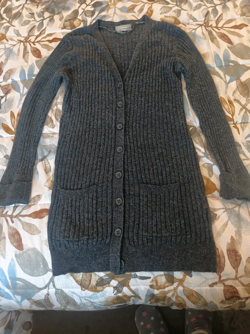 Cardigan de punto gris Basement - 2