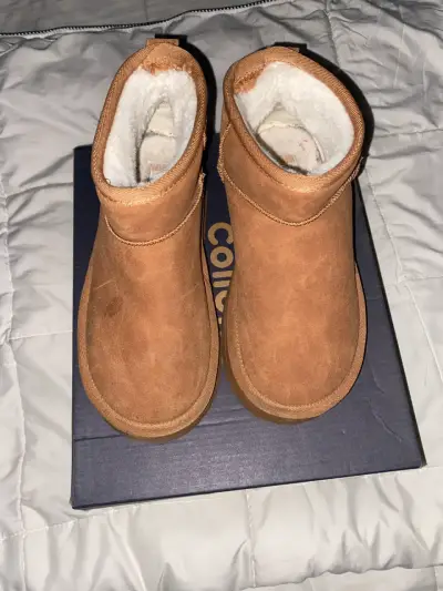 Botas de gamuza color camel - miniatura 2