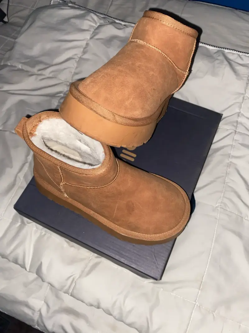 Botas de gamuza color camel - 3
