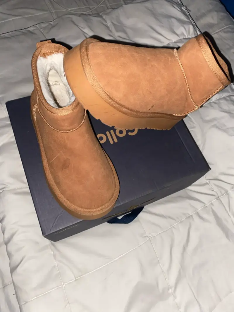 Botas de gamuza color camel - 5