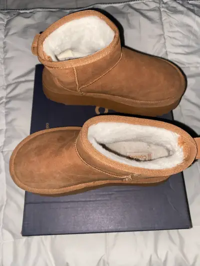 Botas de gamuza color camel - miniatura 6