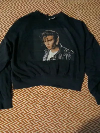 Polerón negro con estampado Johnny Depp - miniatura 2
