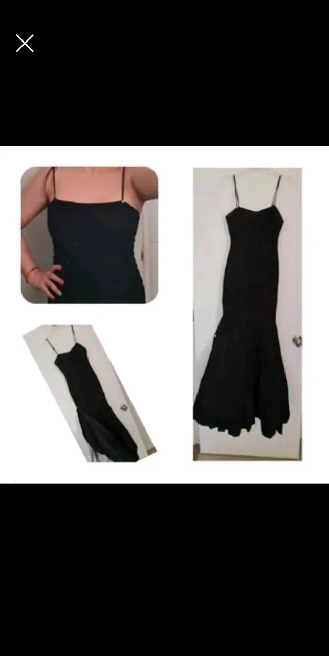 Vestido negro ajustado moderno - 6