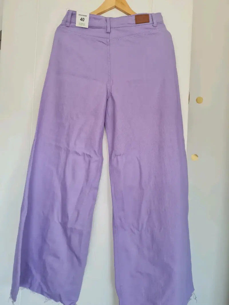Vestido morado algodón desgastado - 2