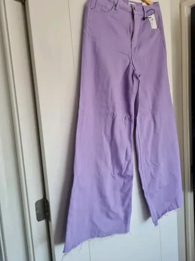 Vestido morado algodón desgastado - miniatura 3