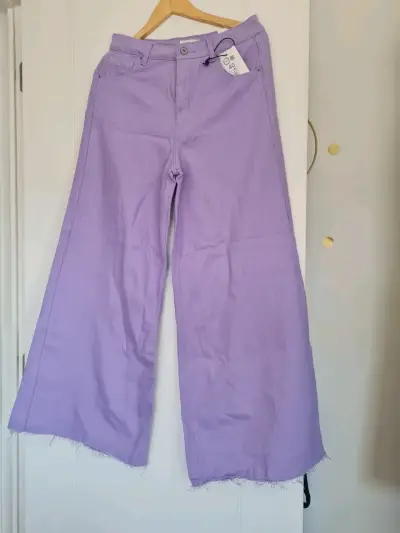 Vestido morado algodón desgastado - miniatura 4