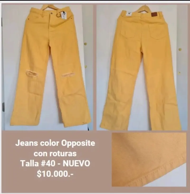 Jeans amarillo Opposite nuevo - 1