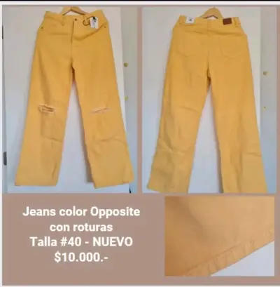 Jeans amarillo Opposite nuevo - miniatura 1