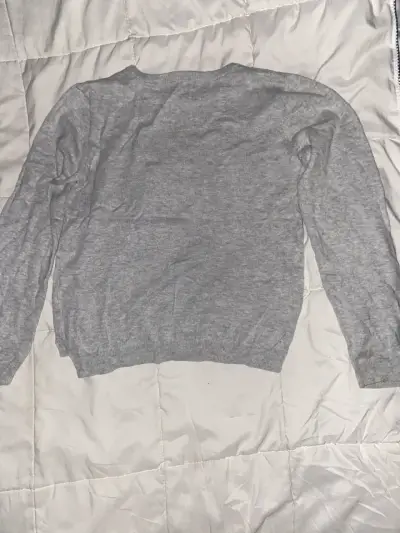 Polera gris con unicornio glitter - miniatura 2