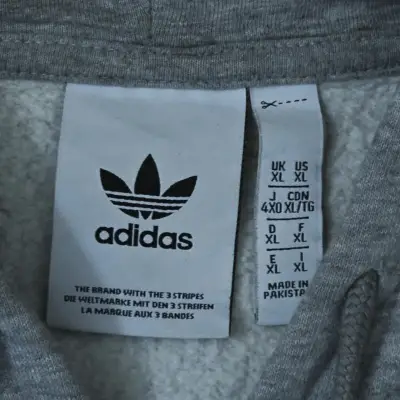 Polerón gris con capucha Adidas - miniatura 4