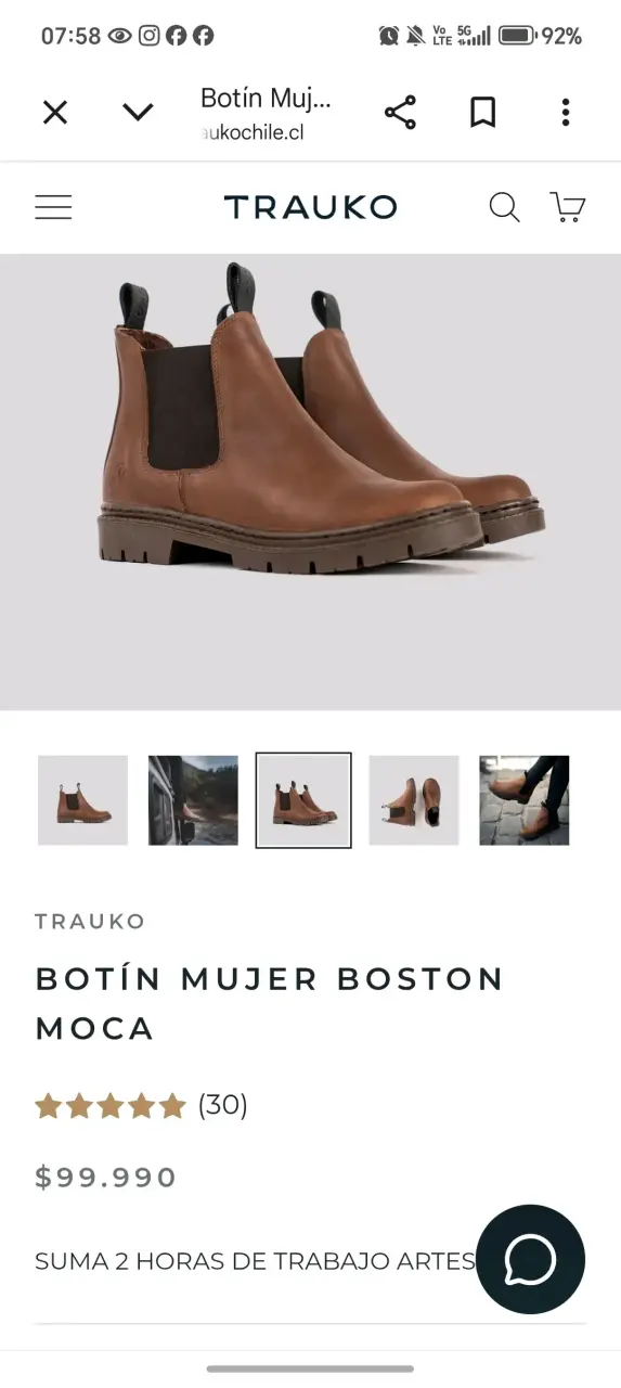 Botas de cuero marrones - 5