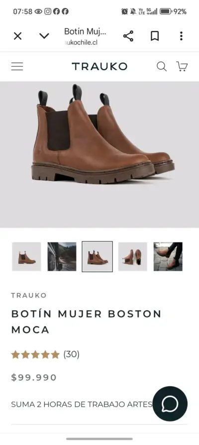 Botas de cuero marrones - miniatura 5