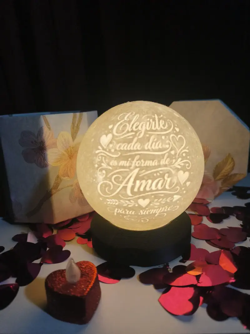 Lámpara lunar USB LED personalizado - 1