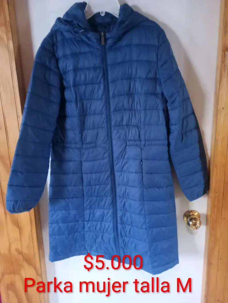 Parka azul mujer talla M - 1