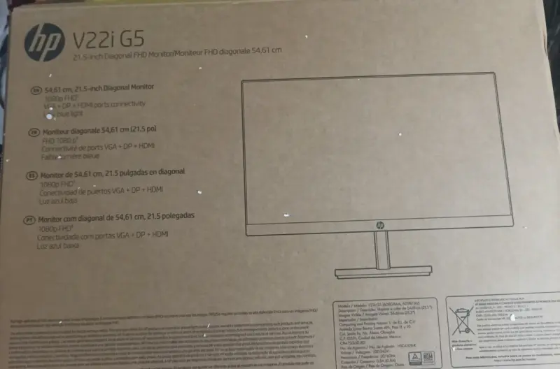 Monitor HP V22i G5 21.5 pulgadas - 1