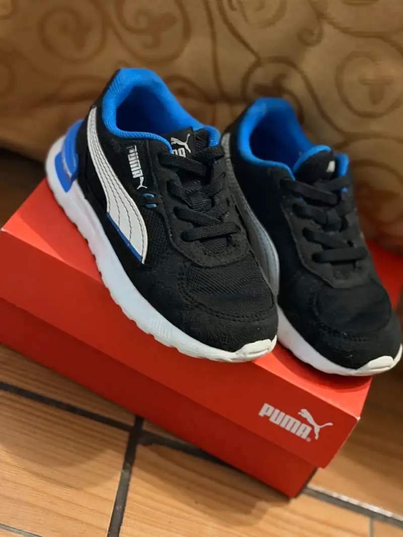 Zapatillas infantiles negras y blancas - 6
