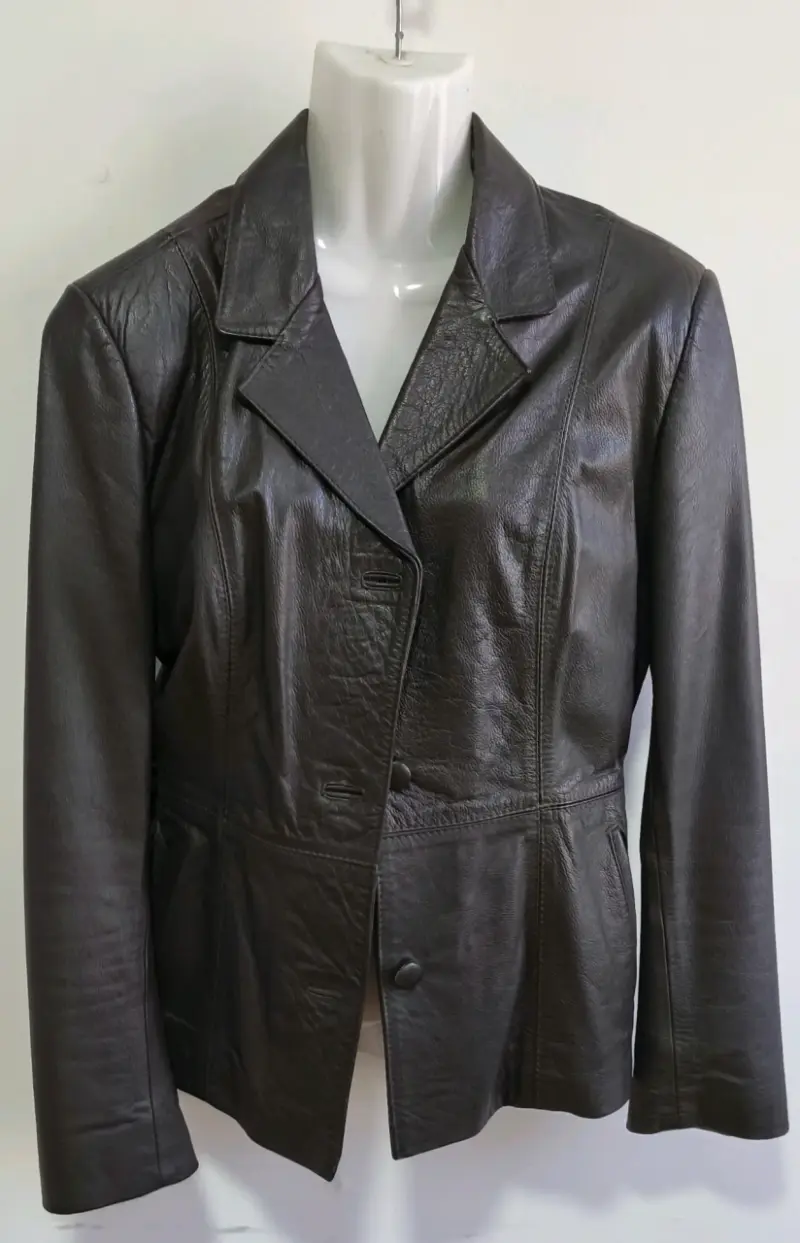 Chaqueta de cuero marrón Usada - 1