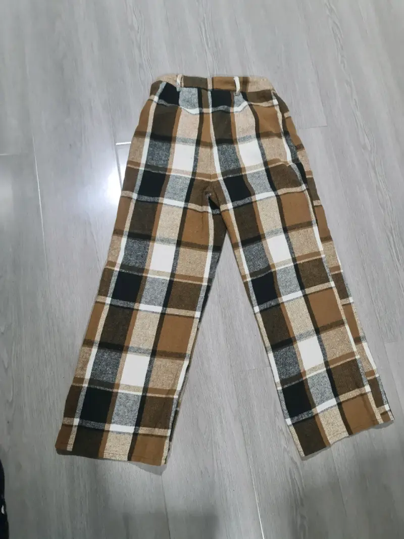 Pantalones de cuadros marrones - 3