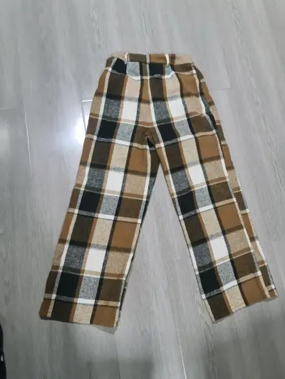 Pantalones de cuadros marrones - miniatura 3