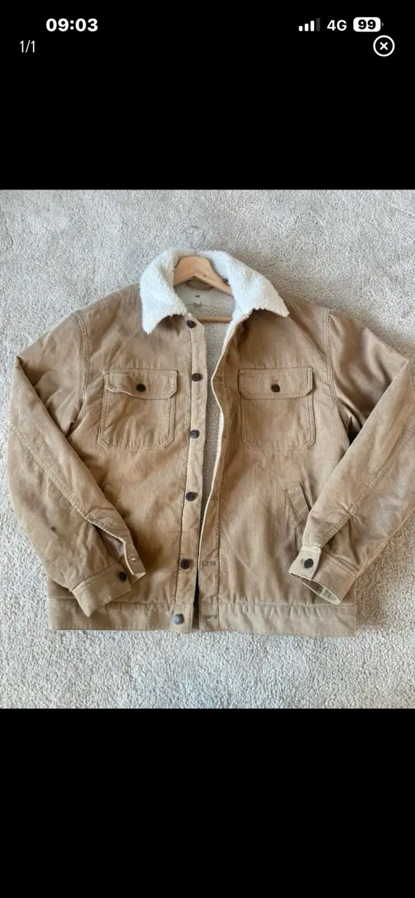 Chaqueta h&m beige con forro polar