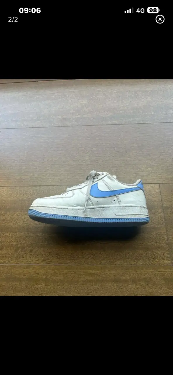 Zapatillas Nike azul con blanco - 2