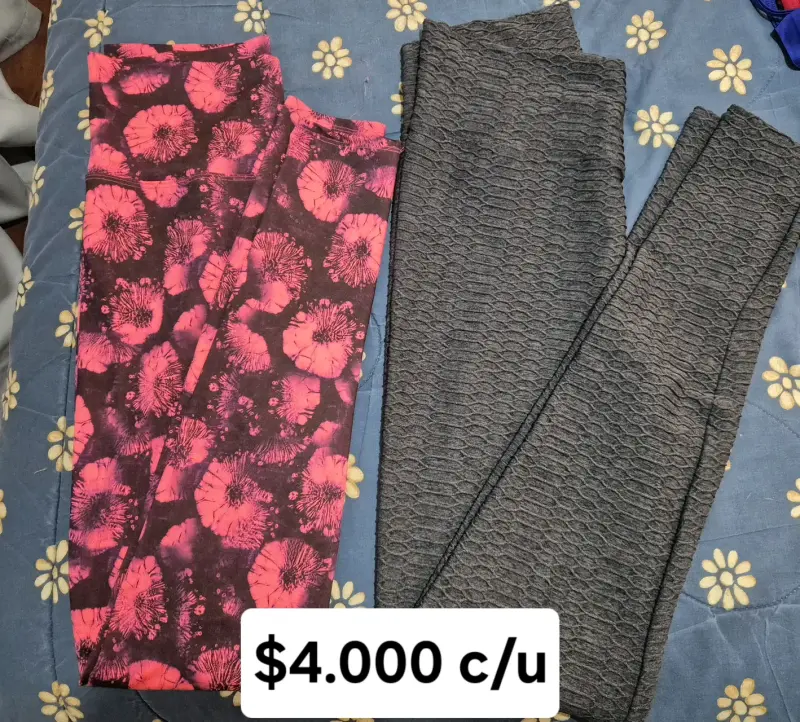 Leggings estampados y textura (calzas deportivas)