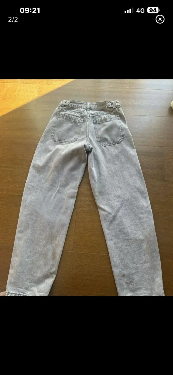Jeans gris desgastado balloon opposite - 2
