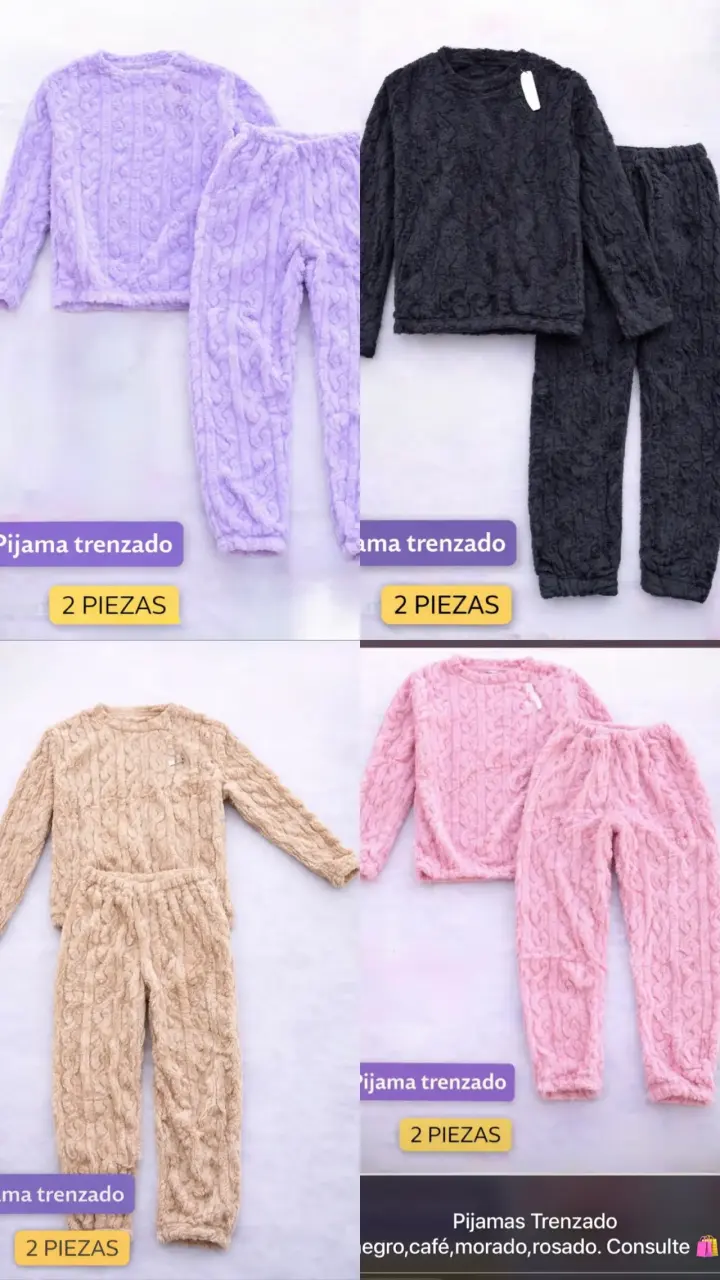 Pijama trenzado dos piezas