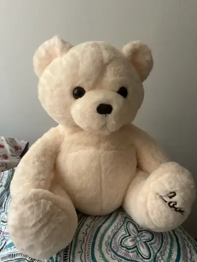 Osito de peluche beige grande - miniatura 1