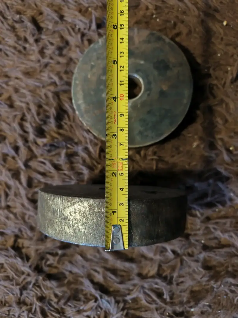 Disco de pesa metálico usado - 3