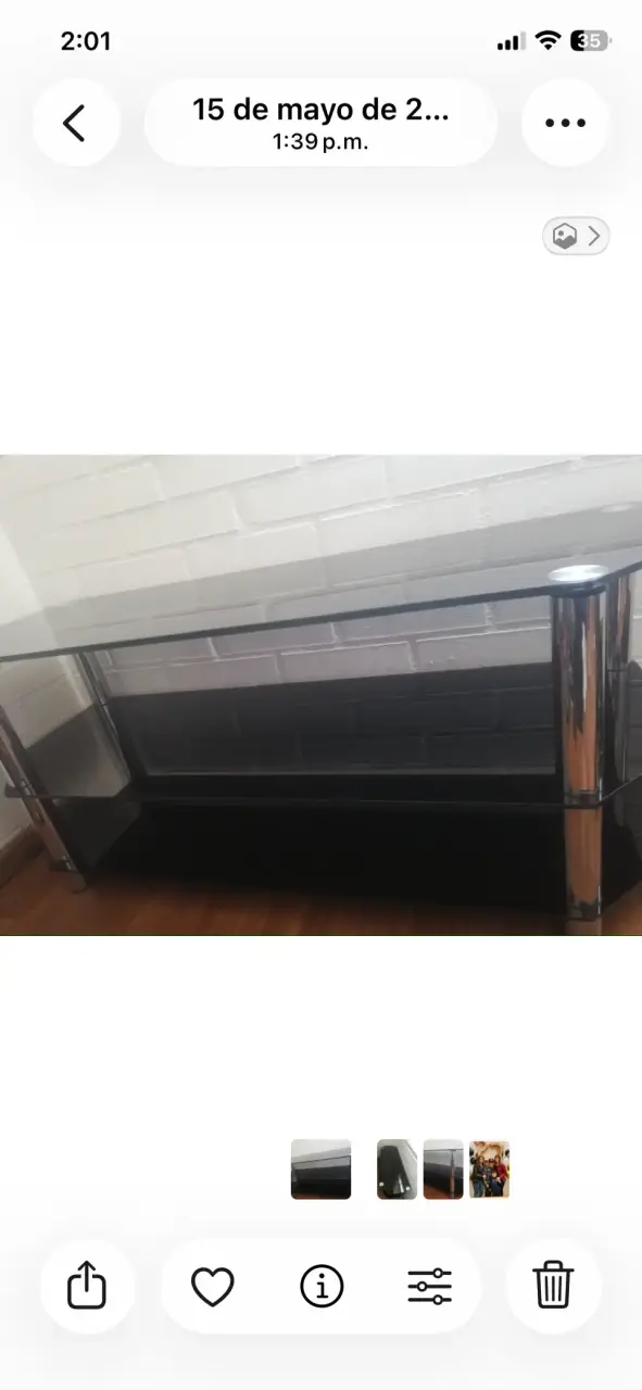 Rack de vidrio y metal - 2