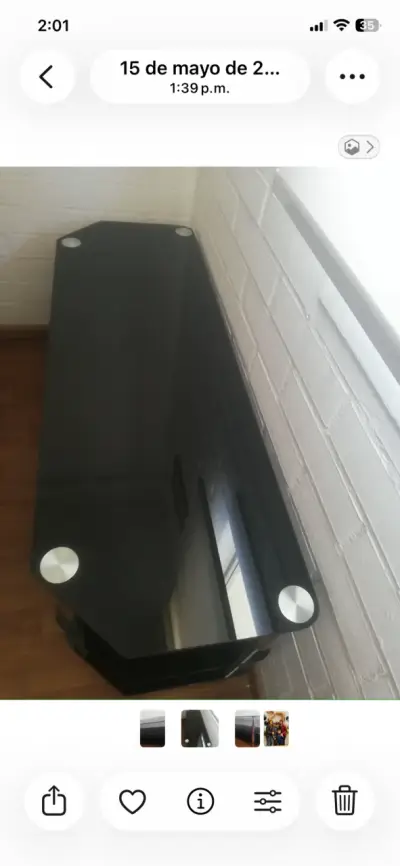 Rack de vidrio y metal - miniatura 3