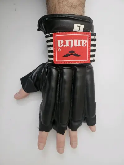 Guantes mma L Antra negros - miniatura 4