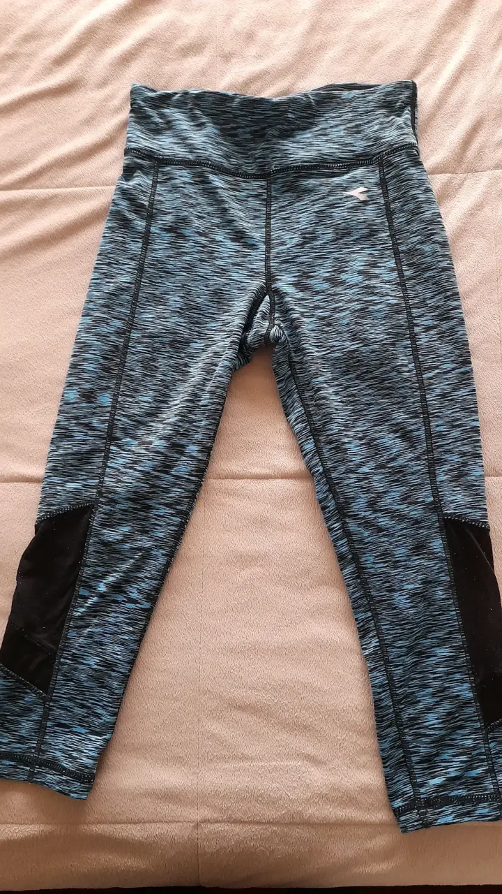 Leggins deportivos azules estampados - 1