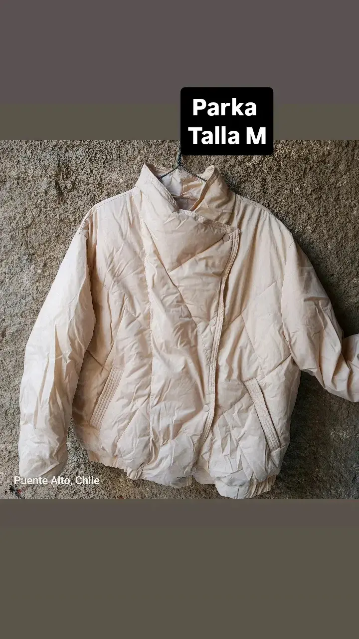 Parka beige talla M