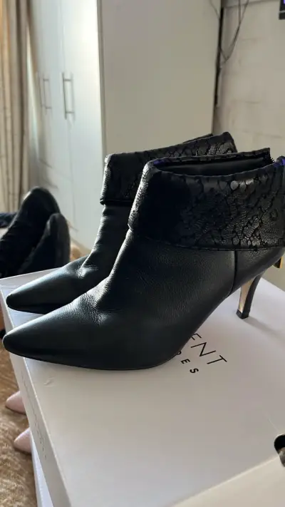 Sandalias de taco alto negras - miniatura 2