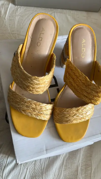 Sandalias de taco alto negras - miniatura 5