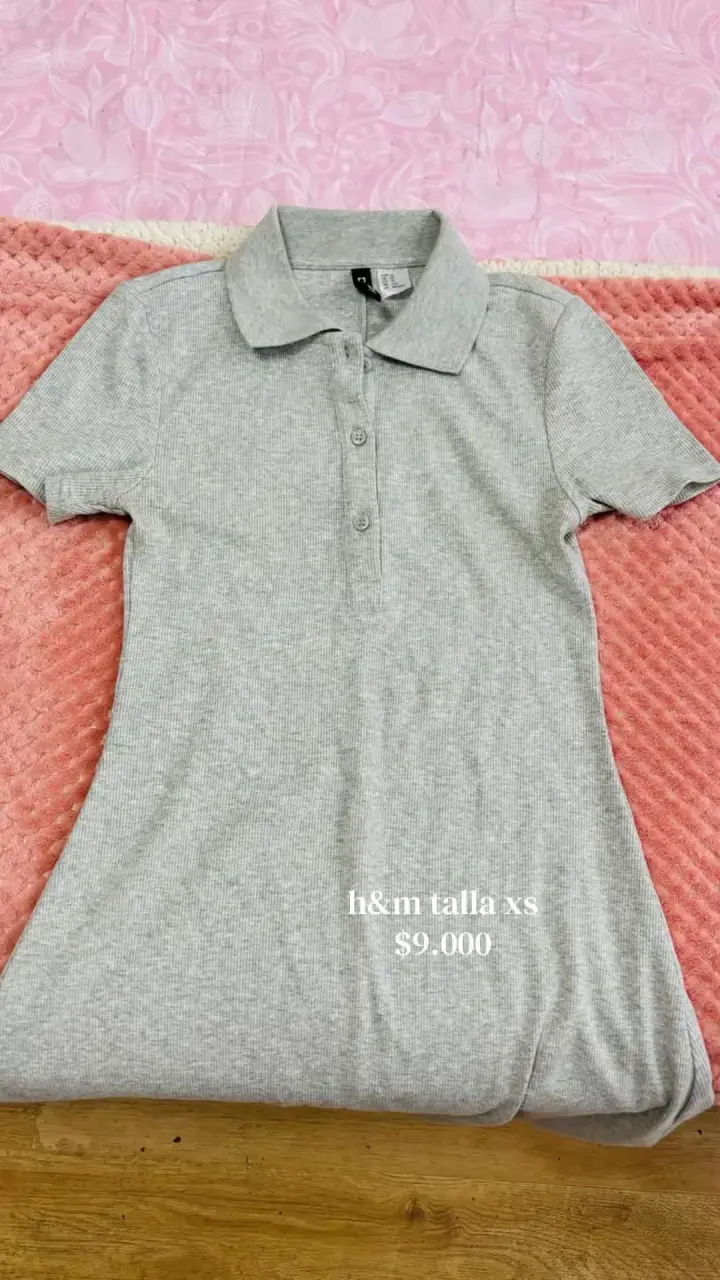 vestido gris H&M