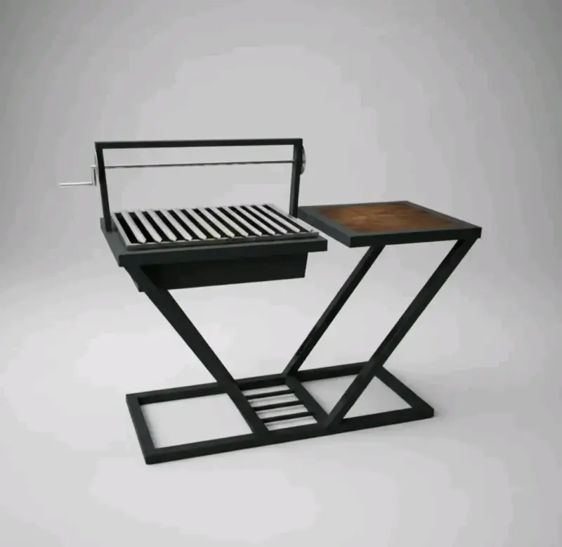 Parrilla de acero modernaen V - 4
