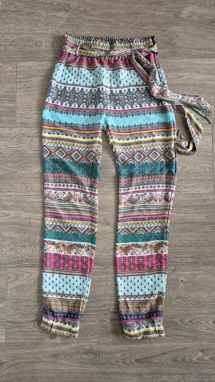 Pantalón bohemio estampado colorido - 1