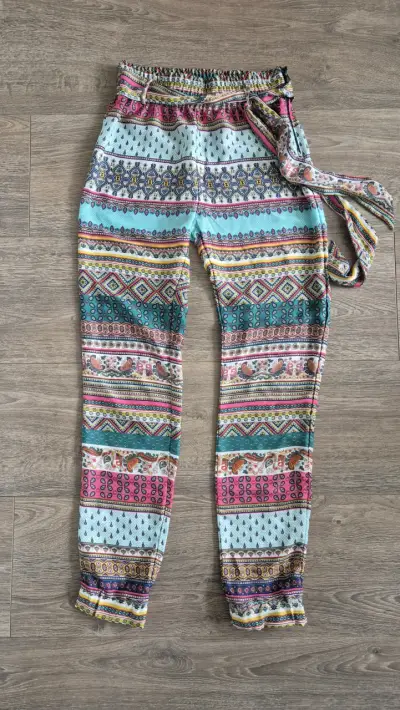 Pantalón bohemio estampado colorido - miniatura 1