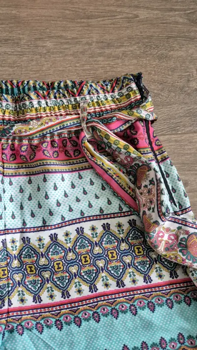 Pantalón bohemio estampado colorido - miniatura 2