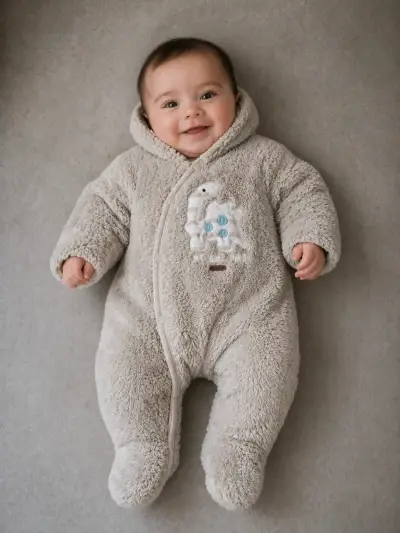 Pijama entero bebé polar 6 Meses - miniatura 2