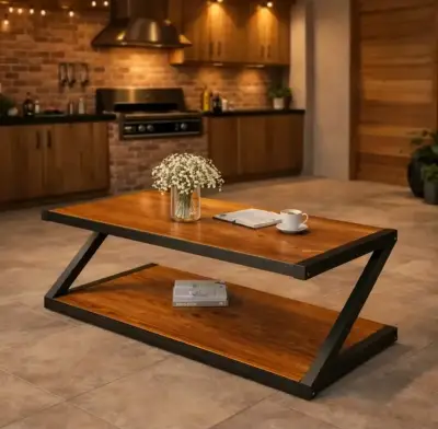 Mesa de centro moderna de madera - miniatura 1