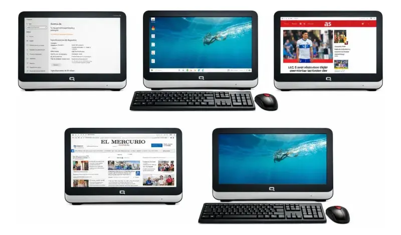 Computador All In One Compaq 18 Celeron 4gb W10 - 1