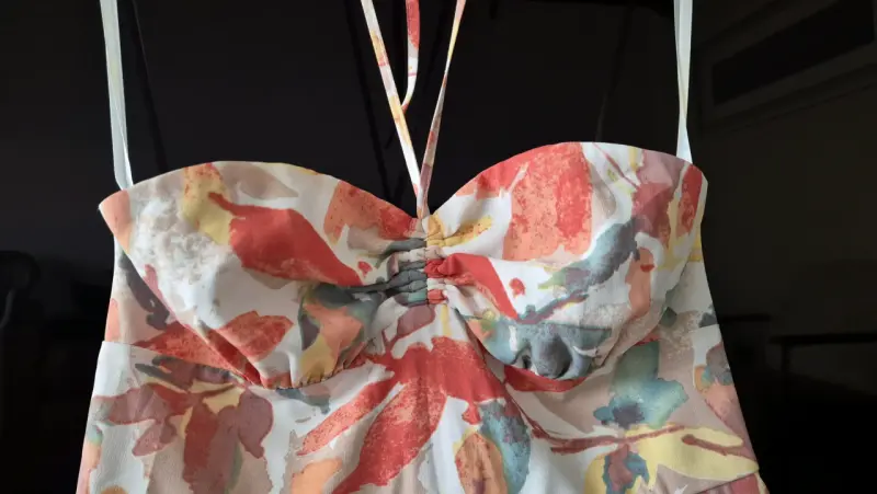 Vestido largo floral multicolor - 2
